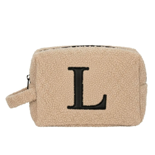 Fur Pouch with letter L