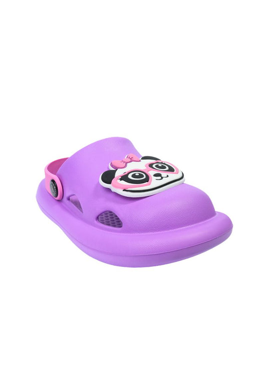 Kids Clog Panda Purple