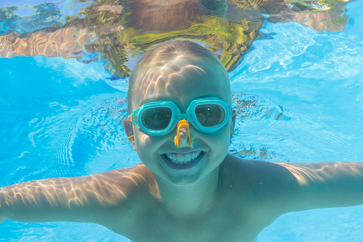Bestway kids goggle set with nose and ear plus 3 in 1