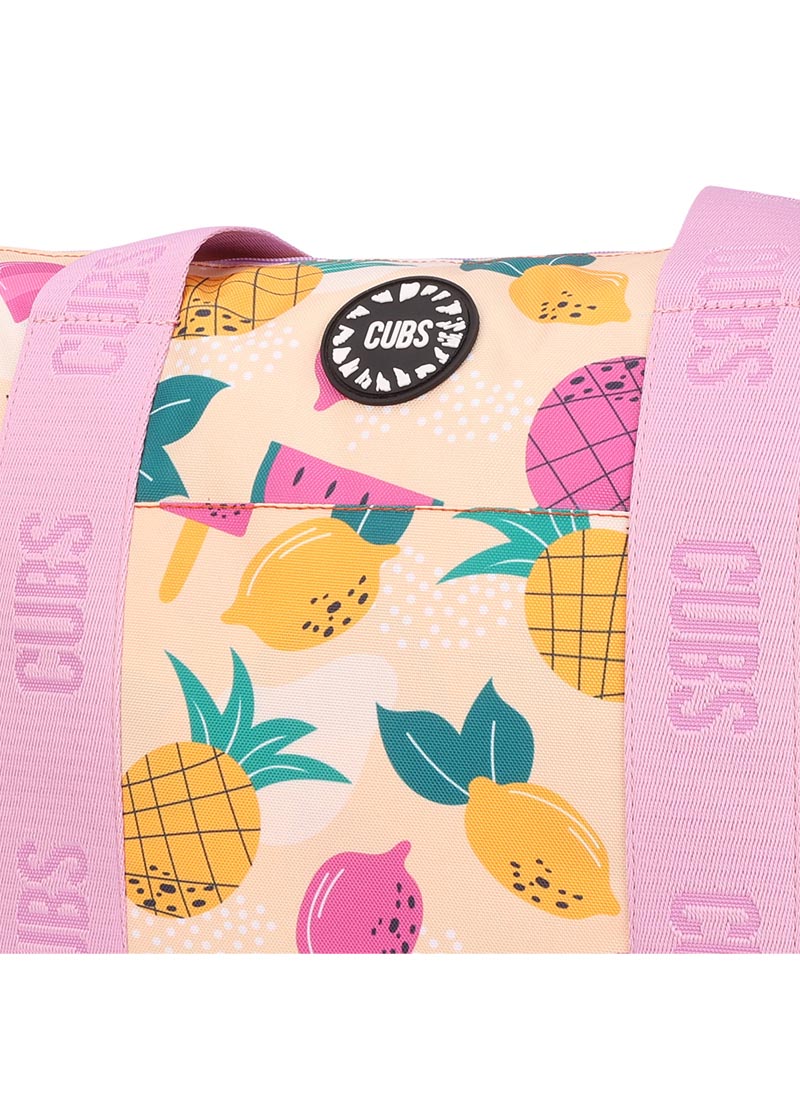 Fruits and Flamingos Double Face Tote Bag