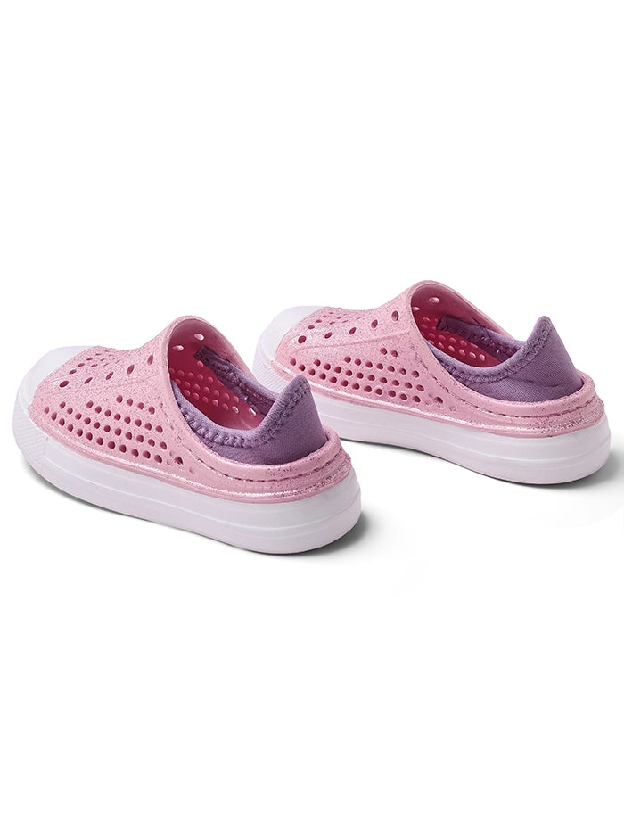 Pink Glitter Elastic YOYO Slip-on Sneaker
