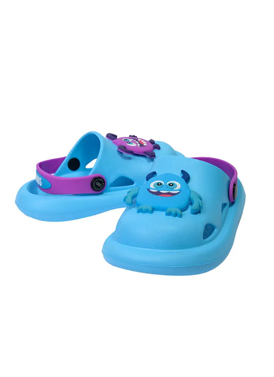 Kids Clog Turquoise Monsters