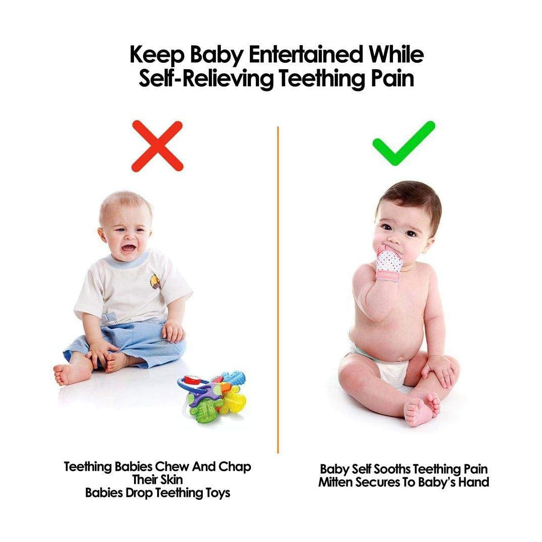 Teething Mitten – Pink