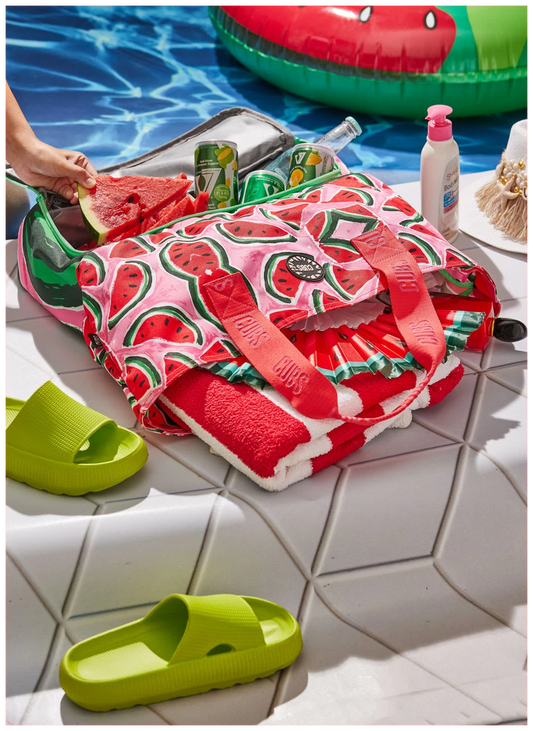 Watermelon Pink Fiesta Tote/Cooler