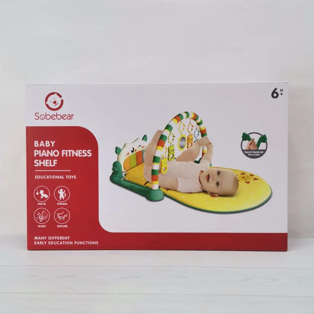 Musical Baby Play Mat with Piano & Rattles