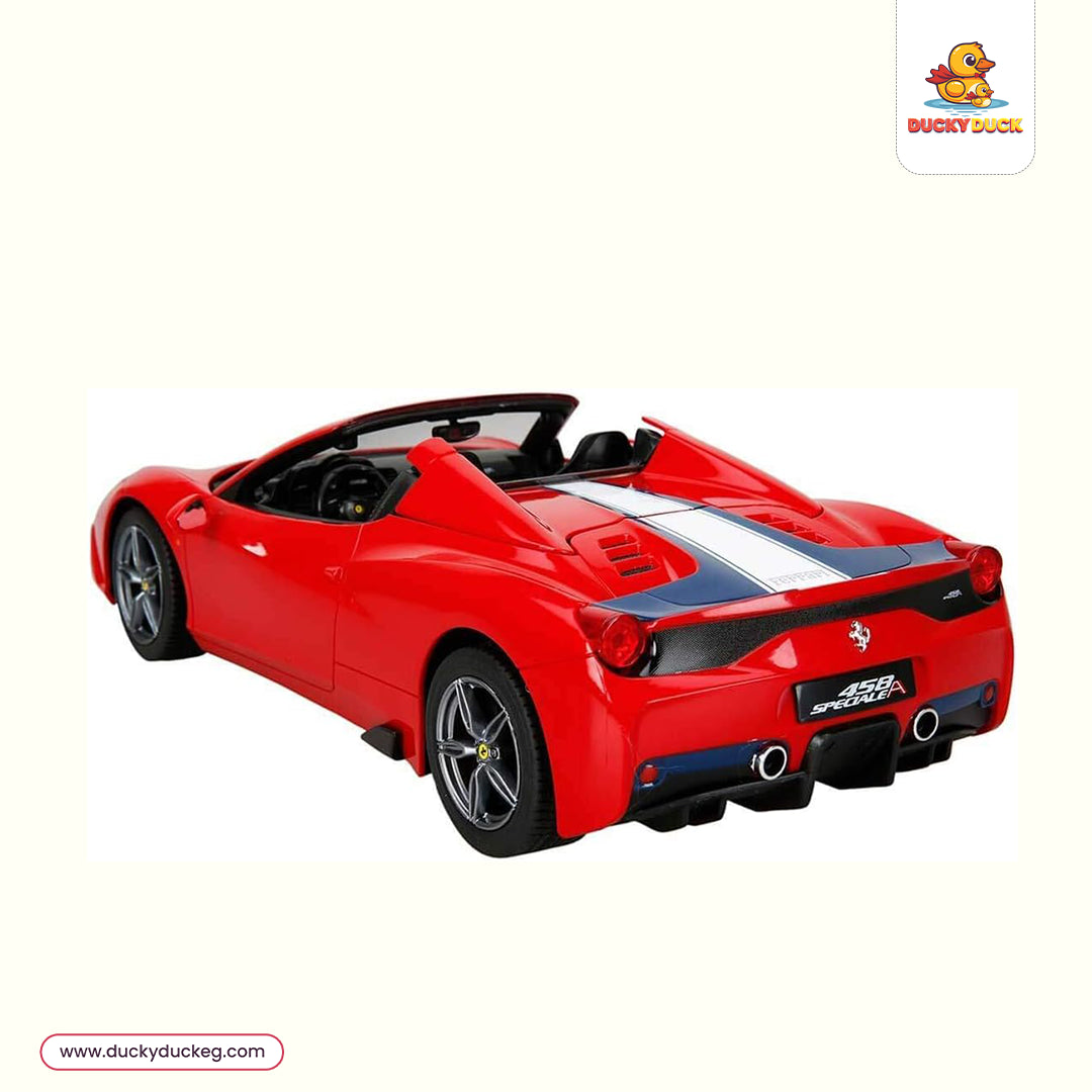 Ferrari 458 Speciale A Convertible RC Car 1/14 Scale Licensed Remote Control Toy Car with Working Lights by Rastar
