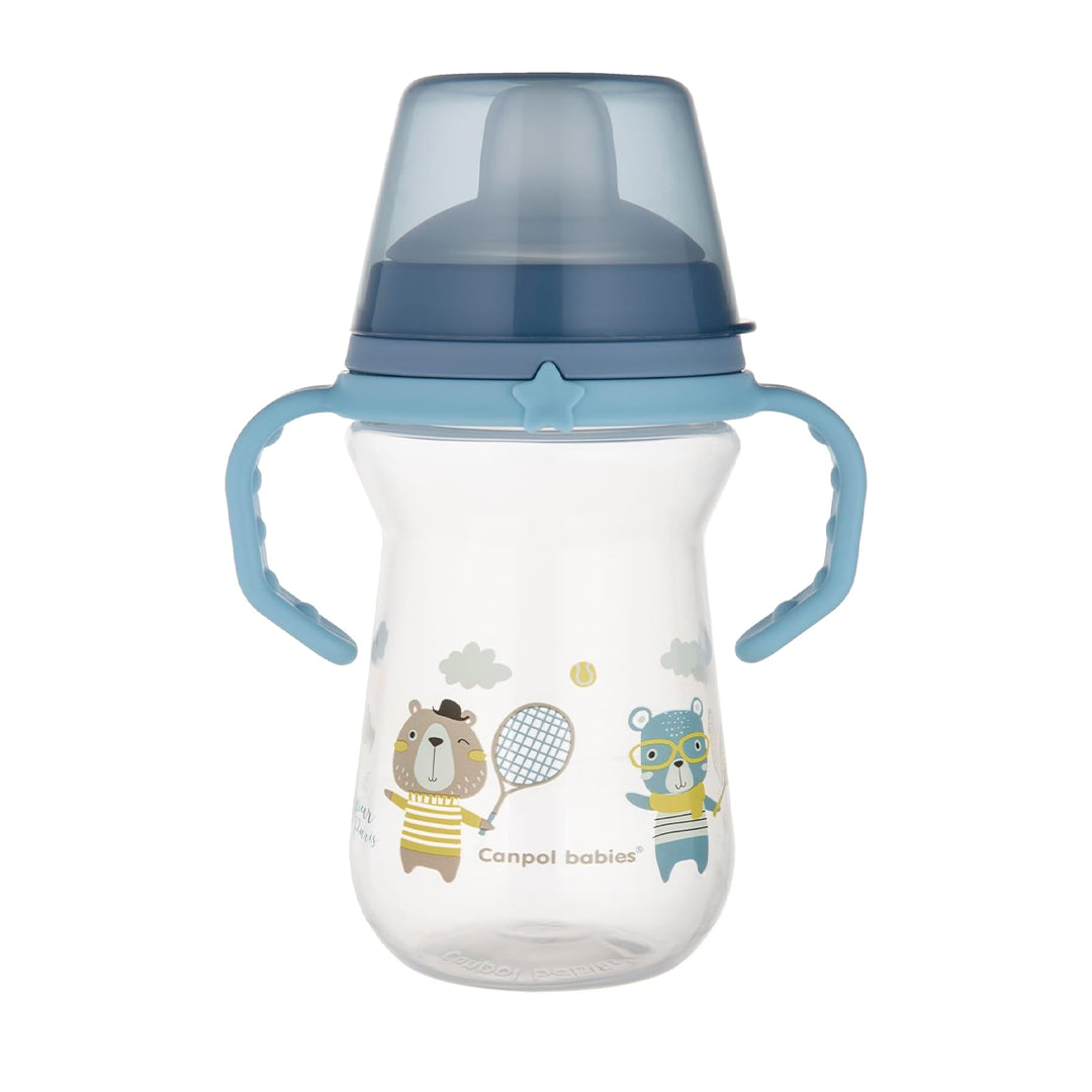 Canpol Babies FirstCup with Silicone Spout – Bonjour Paris Blue (250ml)