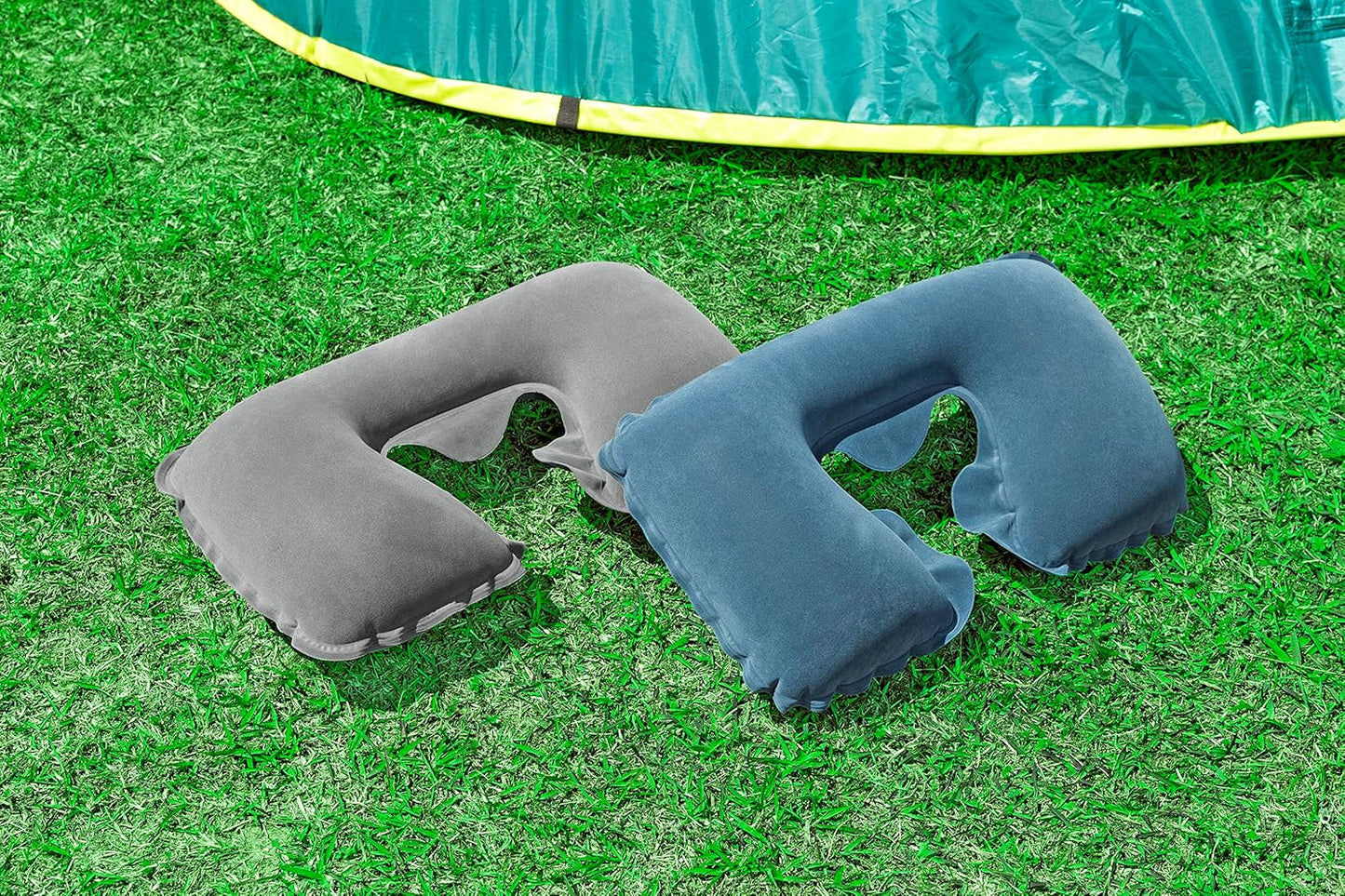 Bestway 14.5" x 9.5" x 4"/37cm x 24cm x 10cm Flocked Air Neck Rest