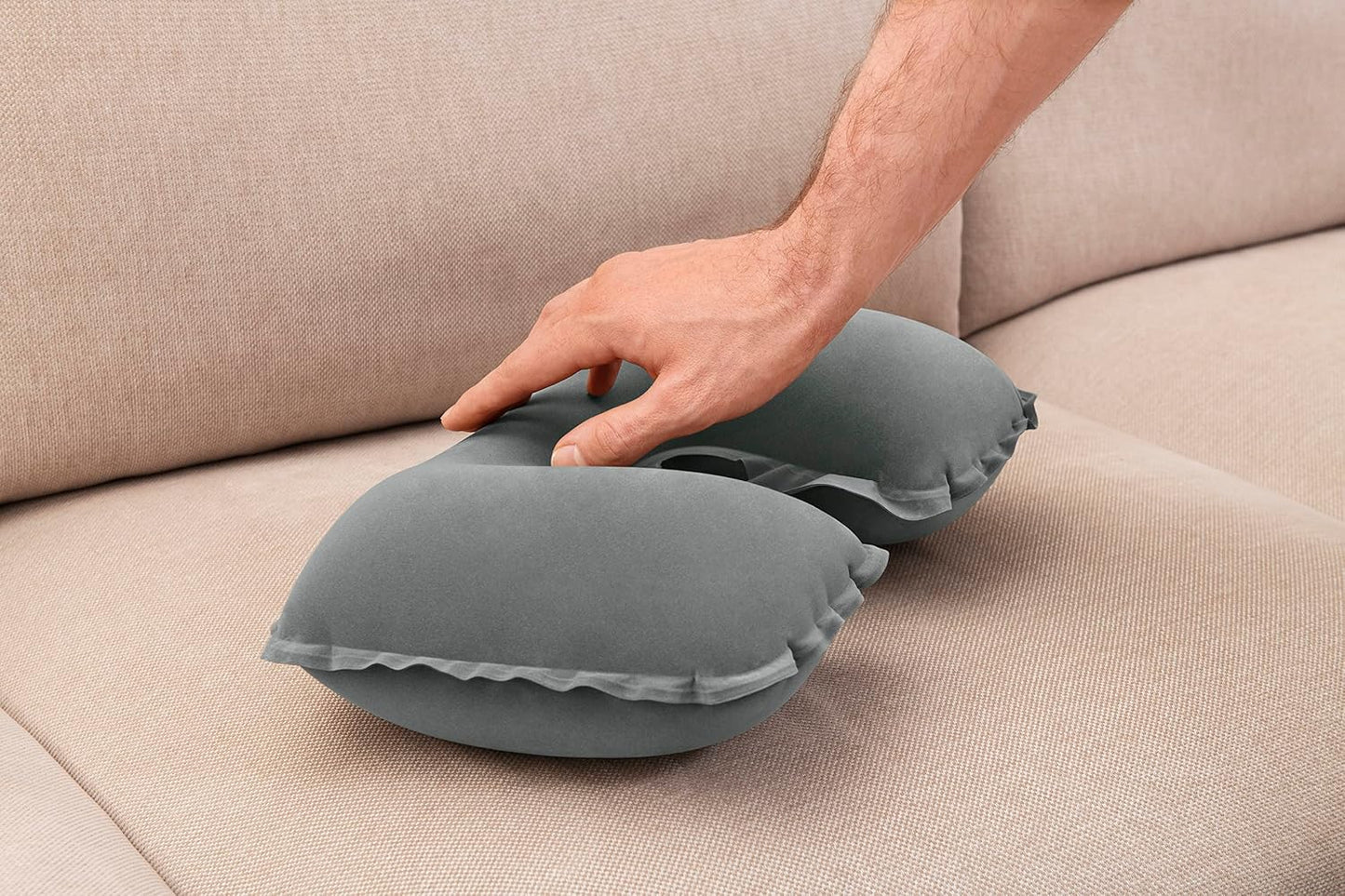 Bestway 14.5" x 9.5" x 4"/37cm x 24cm x 10cm Flocked Air Neck Rest