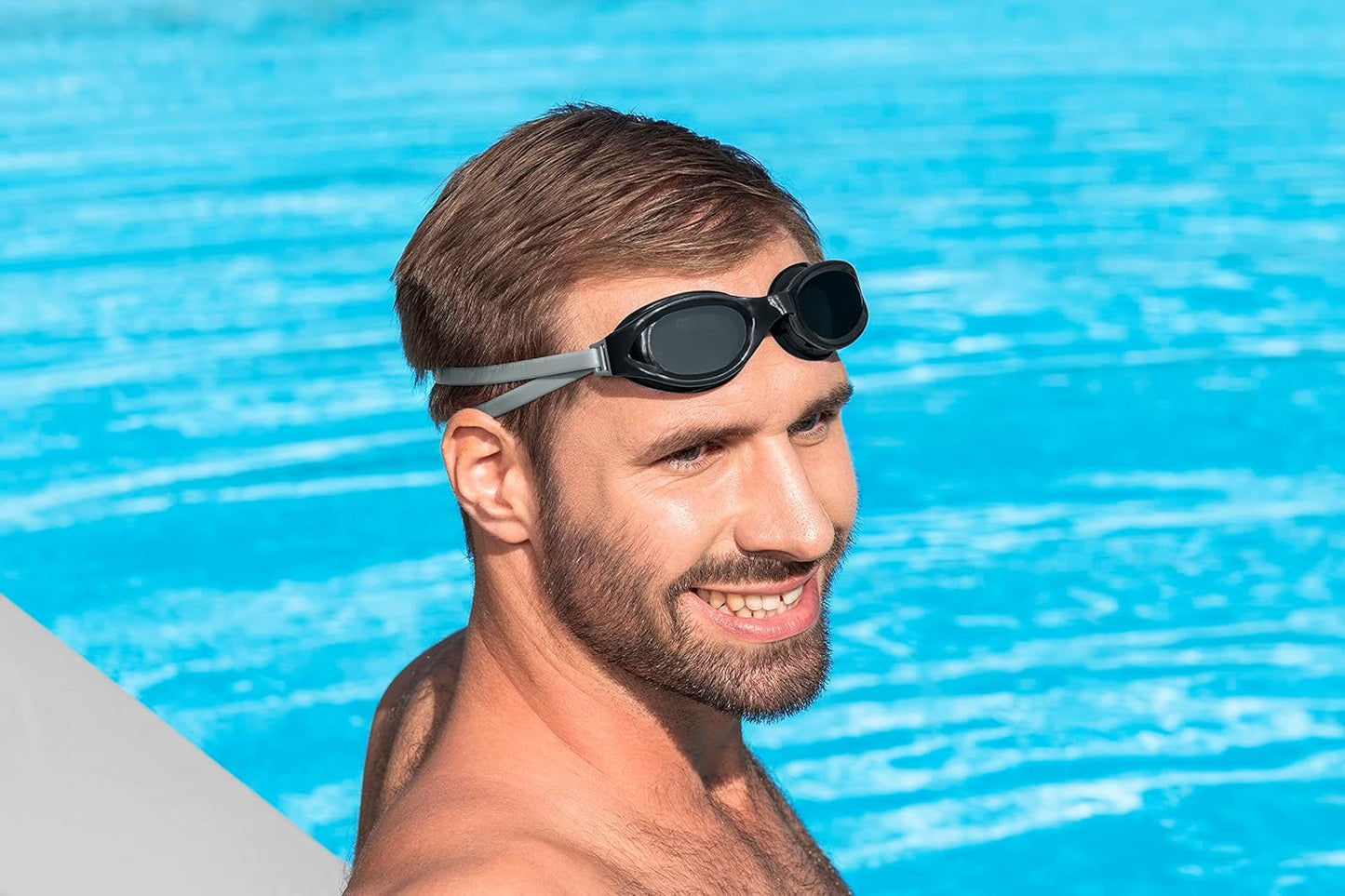 Bestway 3 Pack Adult Swim Goggles, Swimming Goggles for Adults | UV Protection, No Leak Clear Vision, Accelera, Multiple Colours
