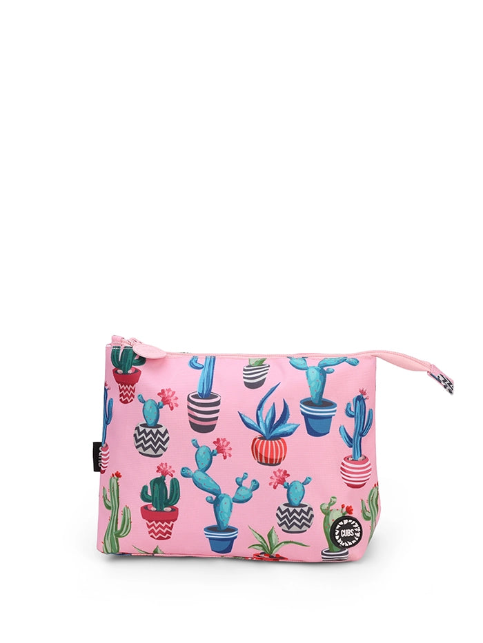 Pink Cactus Medium Pouch