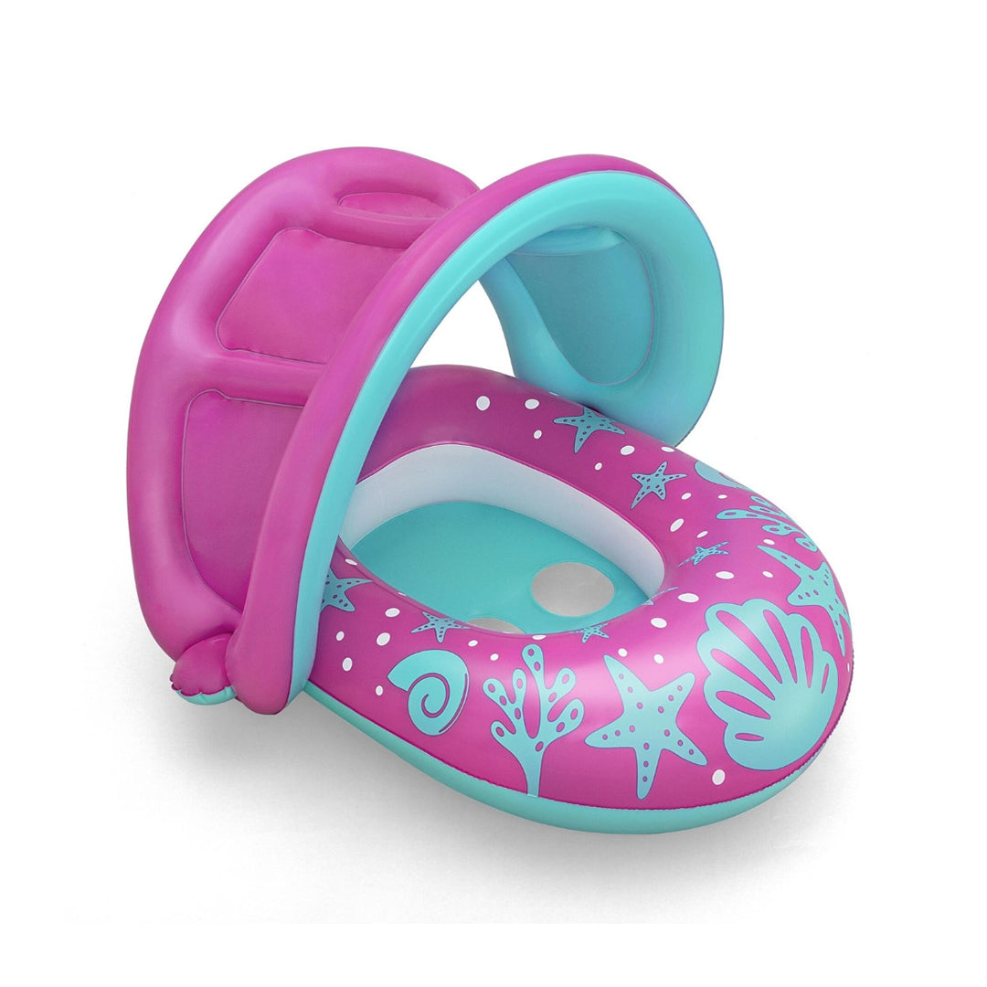 Bestway® Splash Star™ Inflatable Shaded Baby Boat Float - 74 cm x 74 cm