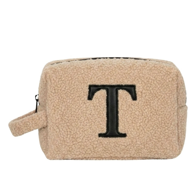 Fur Pouch with letter T