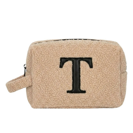 Fur Pouch with letter T