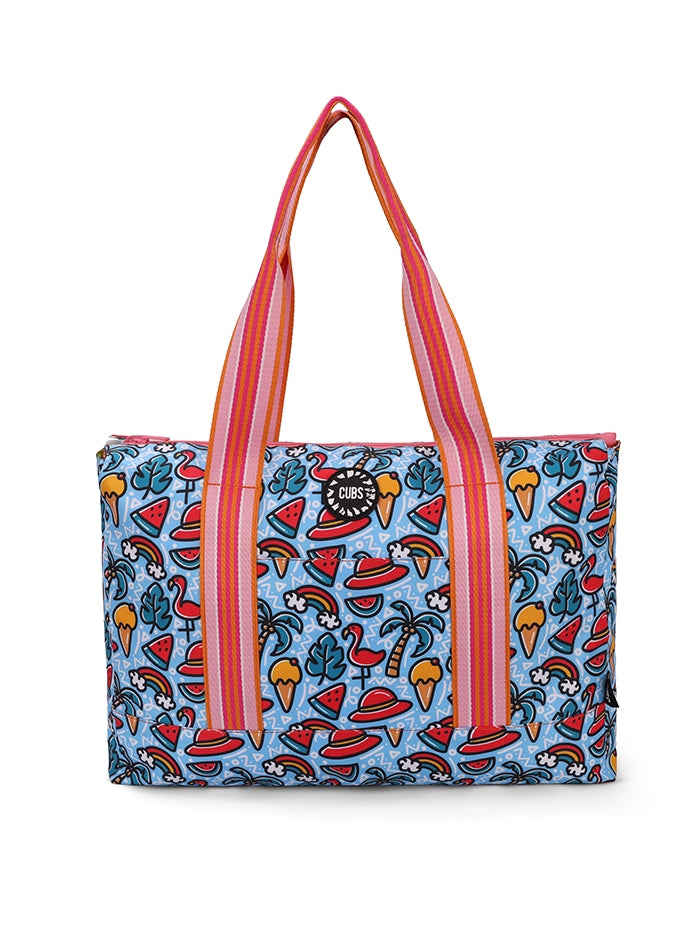 Flamingos And Pineapples Double Face Tote Bag
