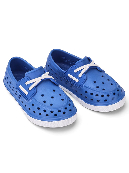 Navy Junior Jack Slip On Fake Laces Sneaker