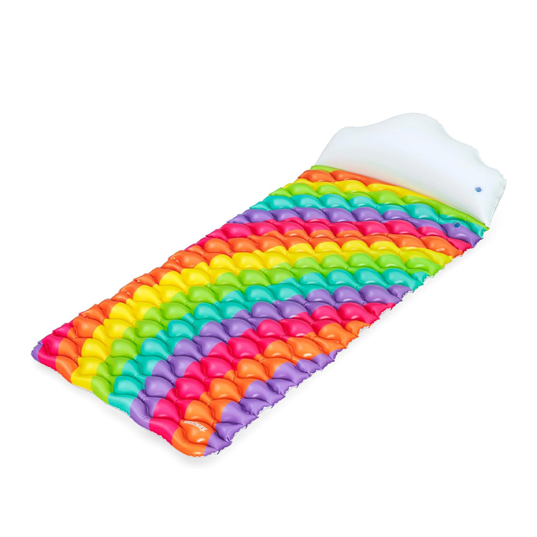 Bestway 7'1" x 31.5"/2.16m x 80cm Rainbow Dreams Floating Mat