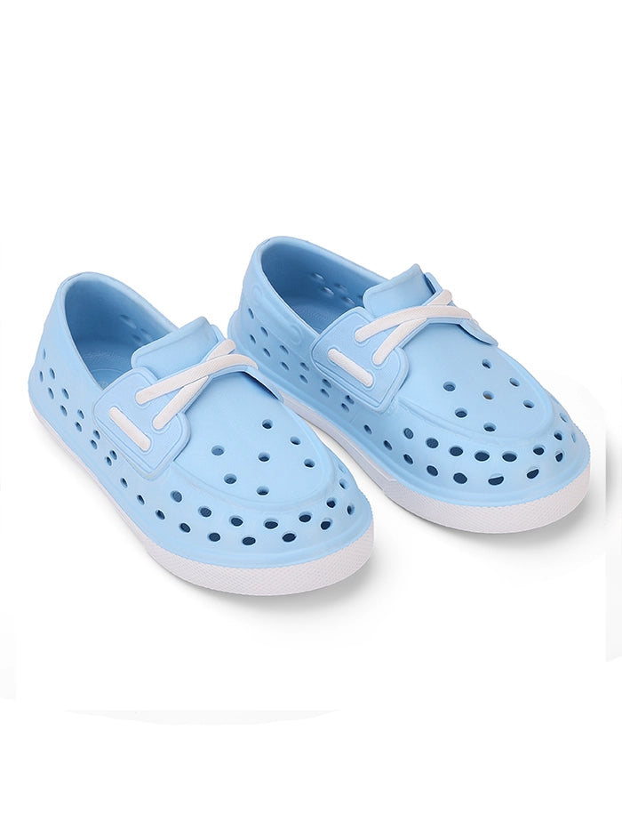 Baby Blue Junior Jack Slip On Fake Laces Sneaker