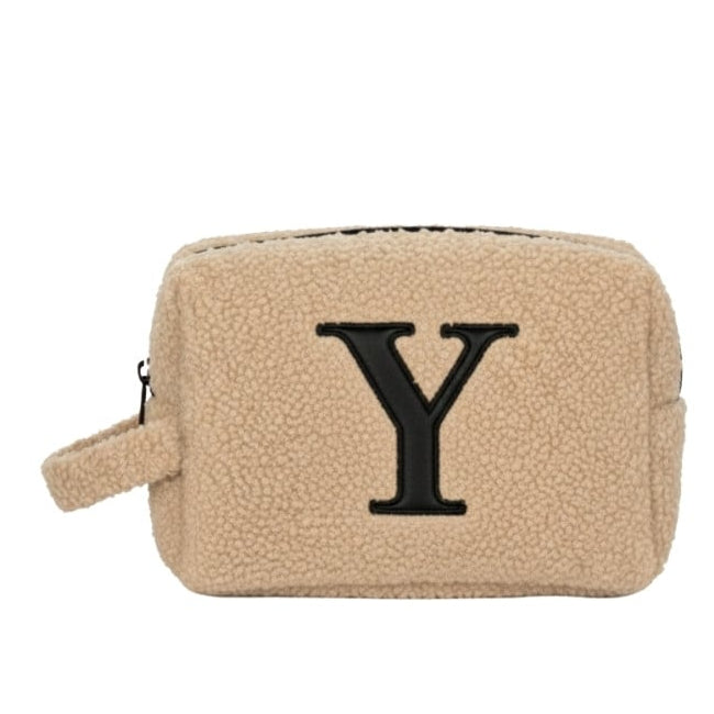 Fur Pouch with letter Y