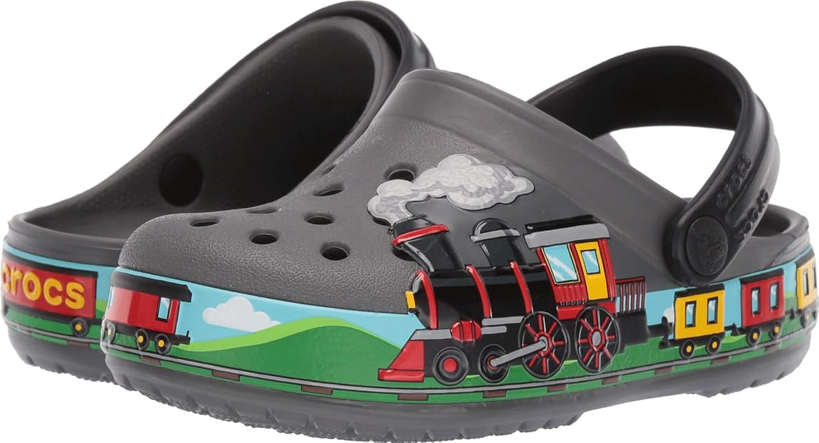 Crocs FunLab Train Band Clog Kids, Unisex Kids’ Clogs, Grey