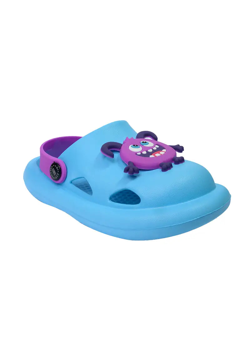 Kids Clog Turquoise Monsters