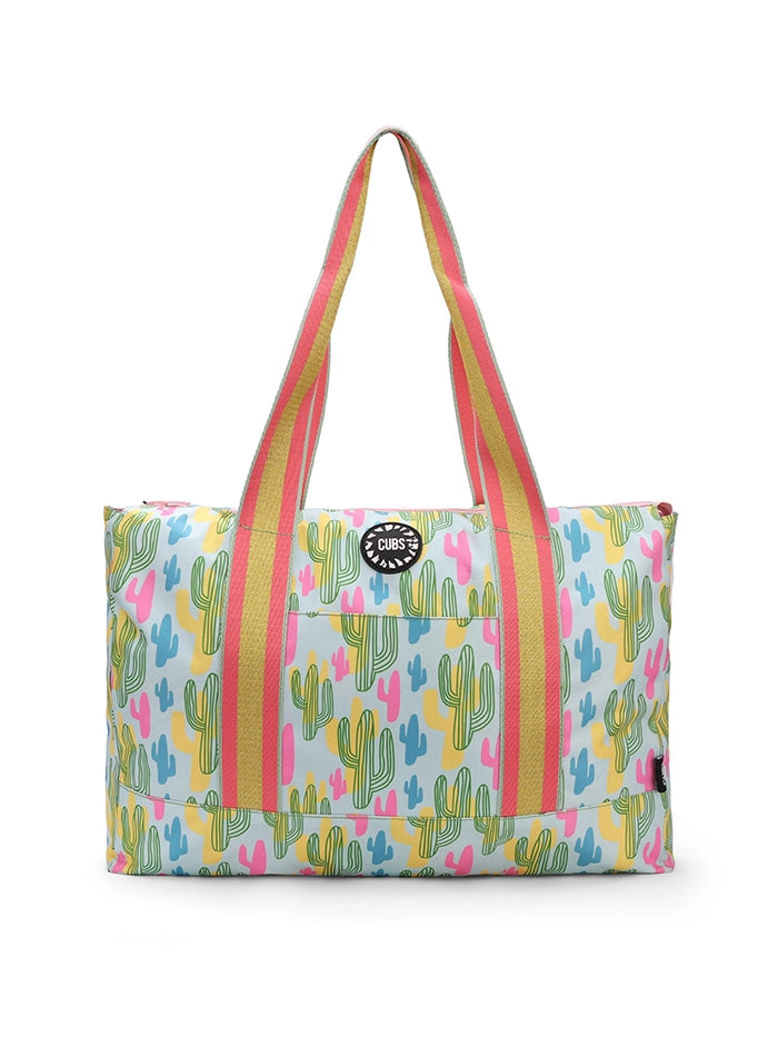 Cactus And Swirls Double Face Tote Bag