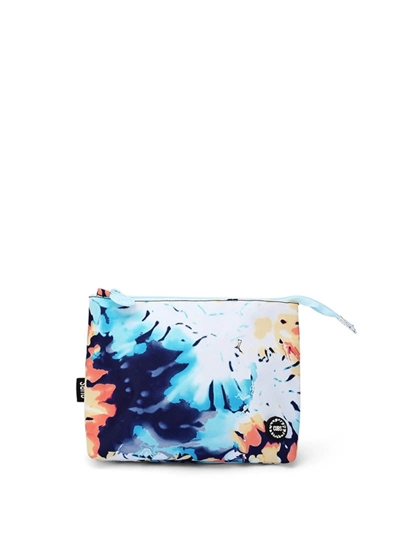Blueish Tie Dye Medium Pouch