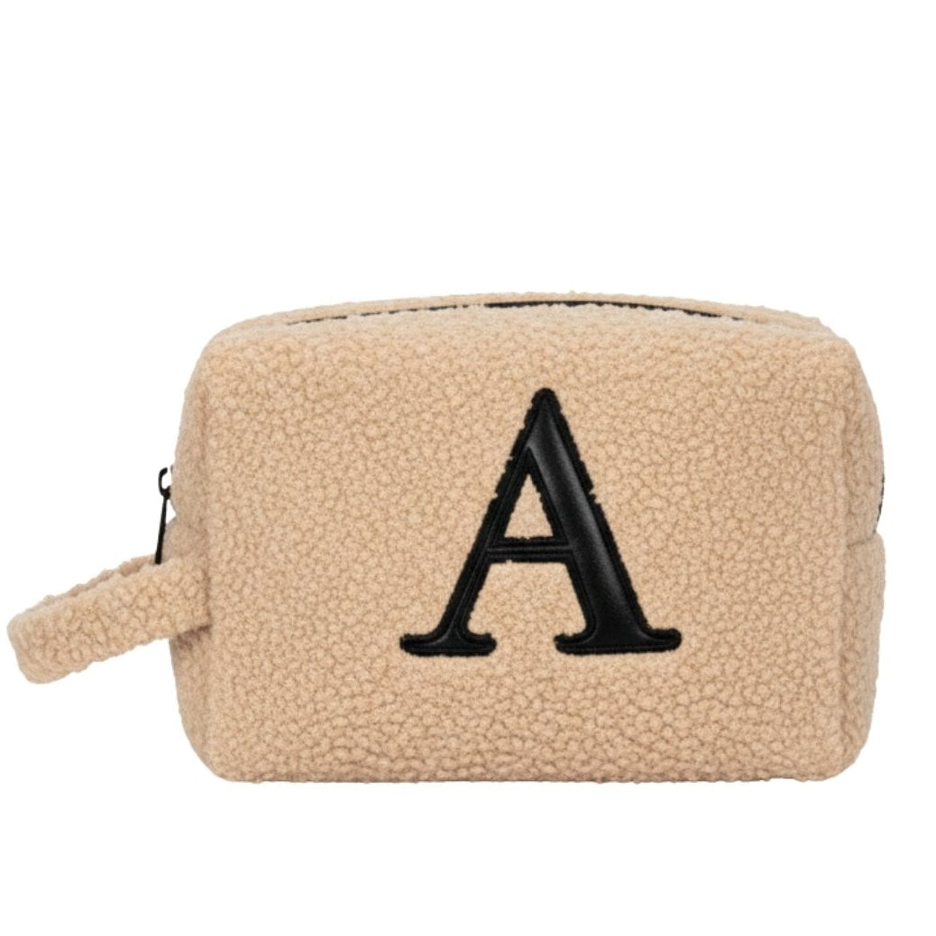 Fur Pouch with letter A