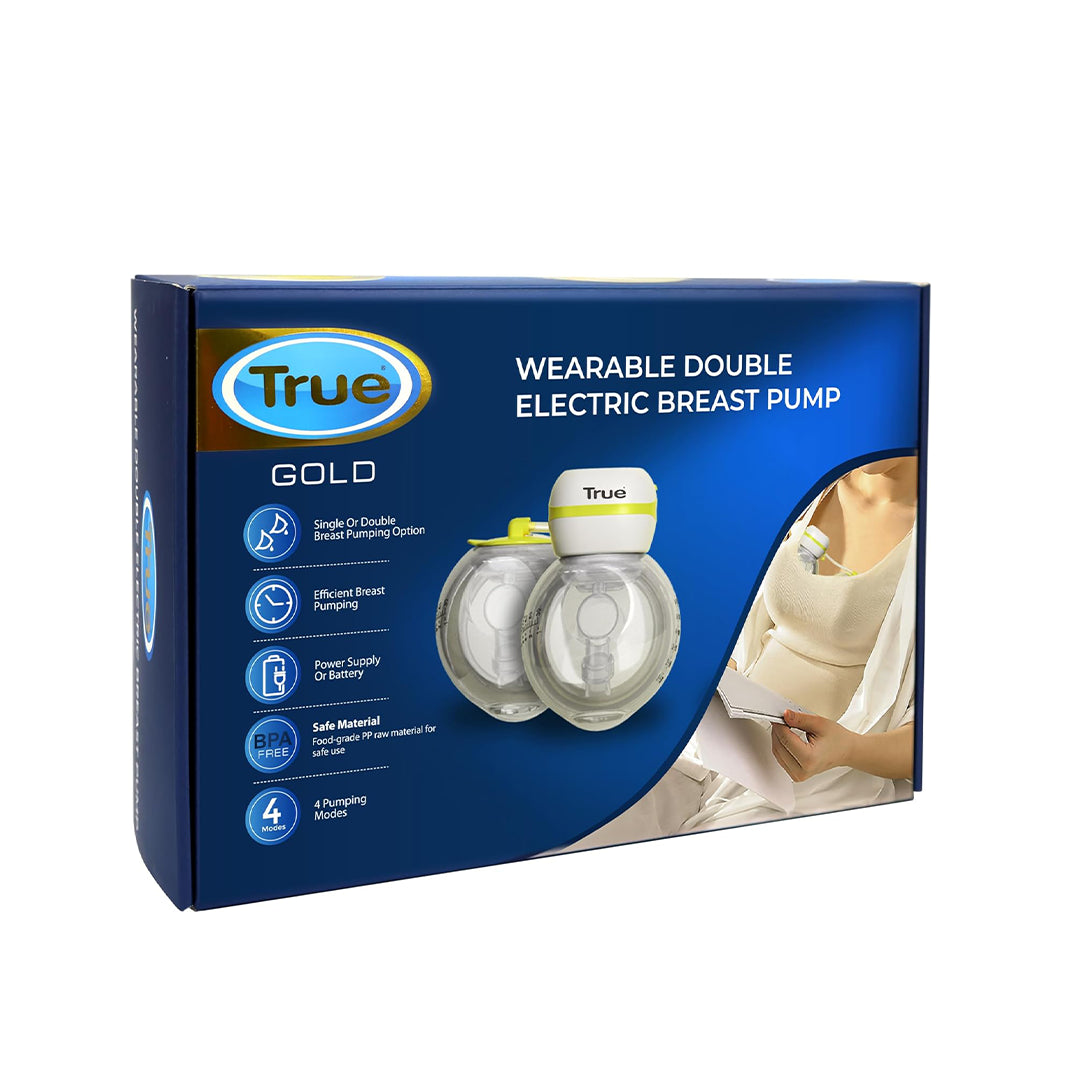 True Baby Wearable Double Electric Breast Pump – Yellow