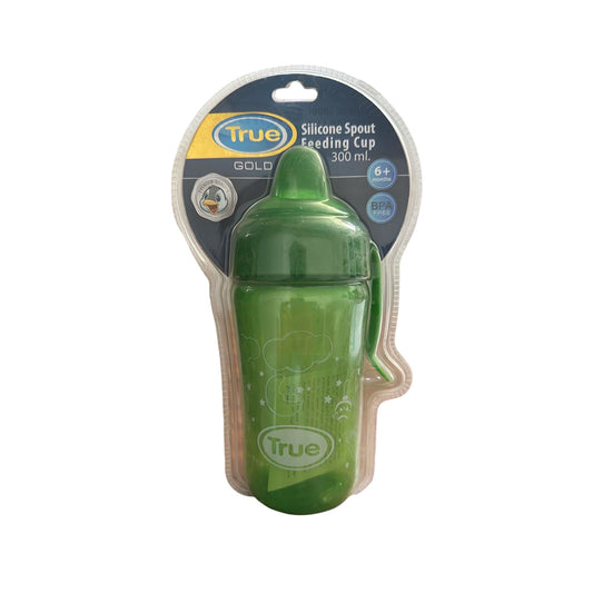 True Silicone Training Cup with Spout – Green (300ml)