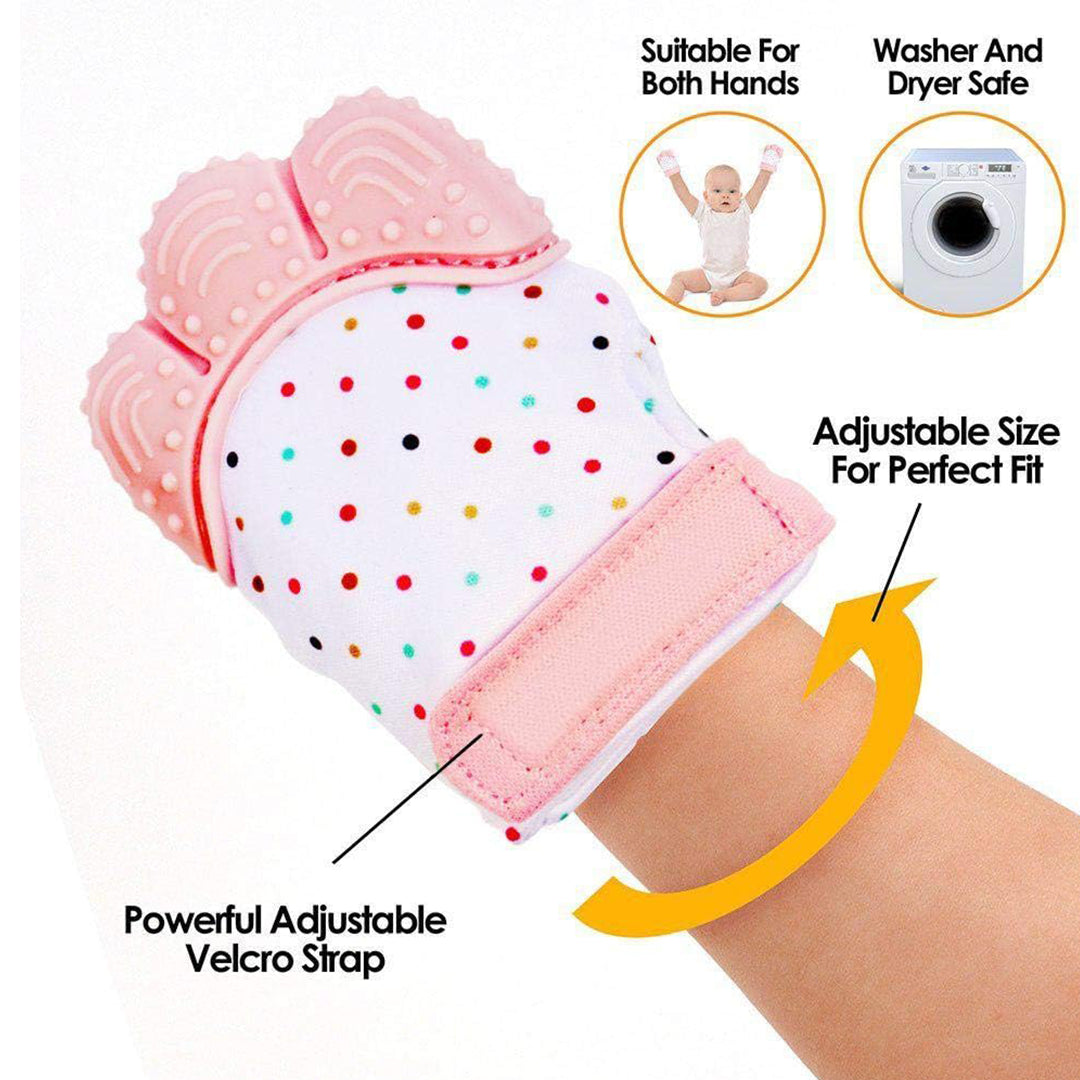 Teething Mitten – Pink