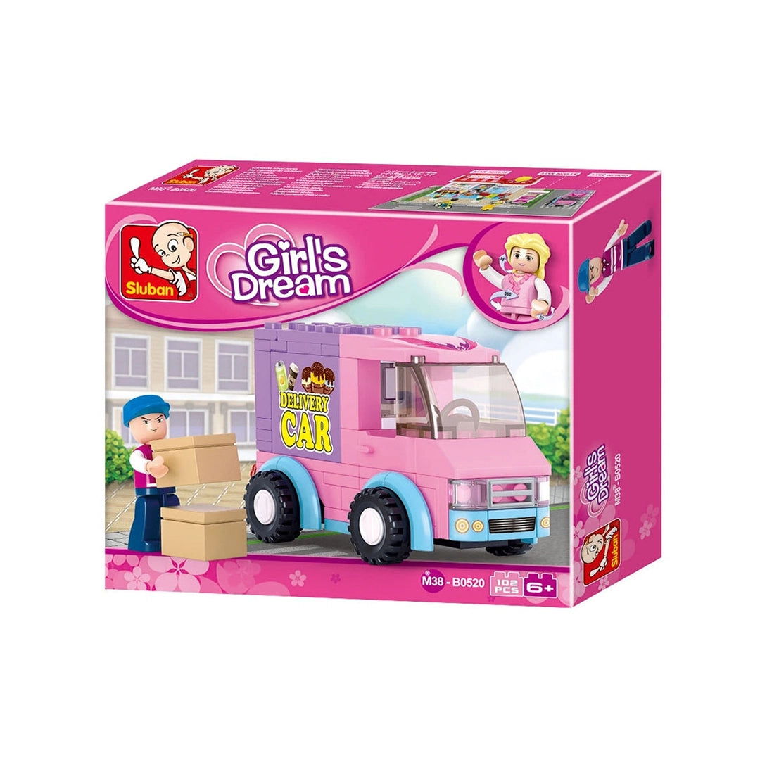 Sluban Play Bricks Girls Dream Delivery Van, Multi Colour