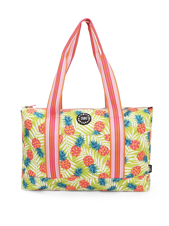 Flamingos And Pineapples Double Face Tote Bag