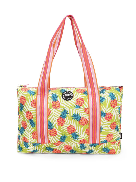 Flamingos And Pineapples Double Face Tote Bag