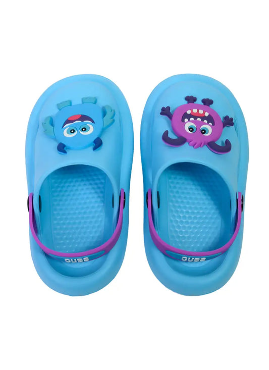 Kids Clog Turquoise Monsters