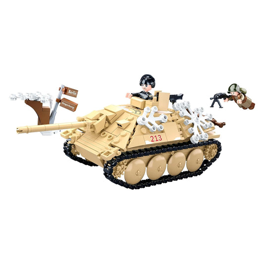 Sluban Army Battle of Budapest Tank Destroyer (344 Pcs) Building Blocks Kit for Boys Aged 6 Years and Above Creative Construction Set, Blocks Compatible with Other Leading Brands, BIS Certified.