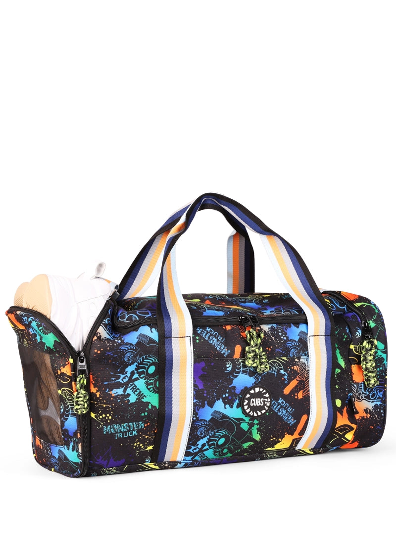 Monster Truck two side Pocket Large Duffel bag