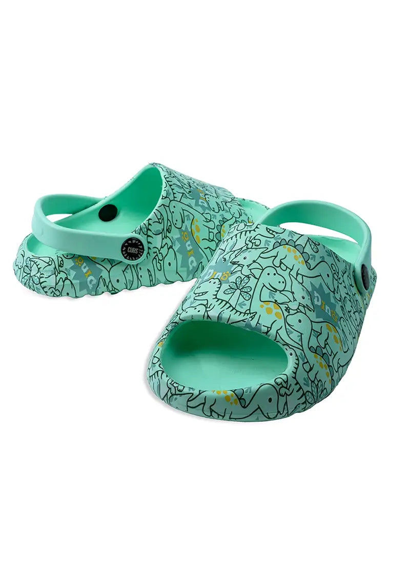 Open Toe Mint Green Cute Dino