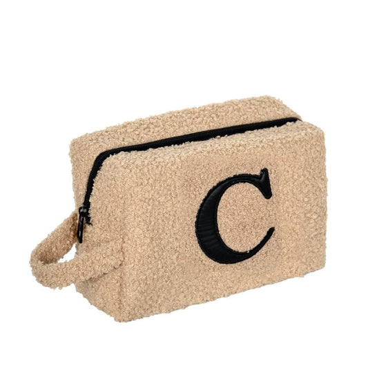 Fur Pouch with letter C