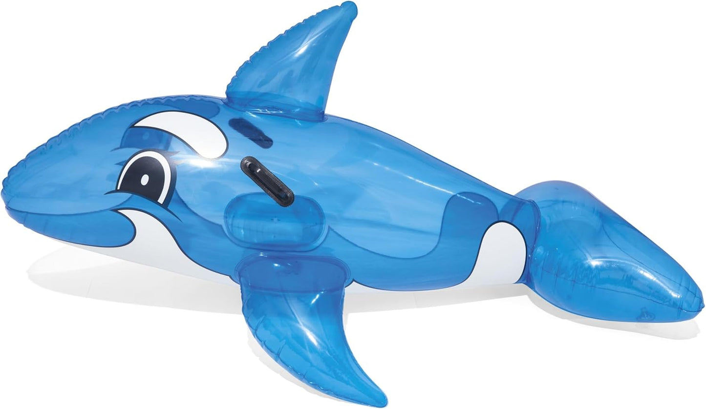 Bestway transparent whale rider - 62in x 37in, 1.57m x 94cm