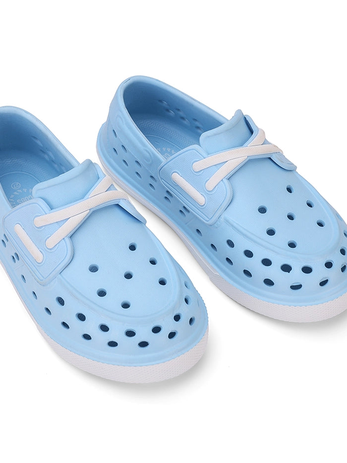 Baby Blue Junior Jack Slip On Fake Laces Sneaker