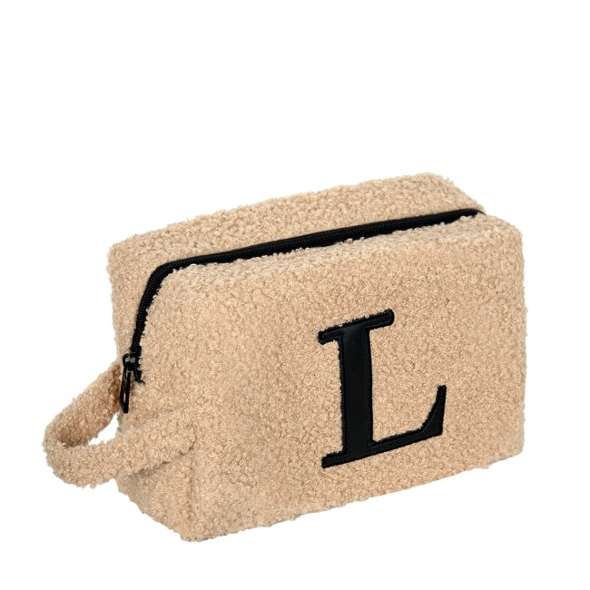 Fur Pouch with letter L