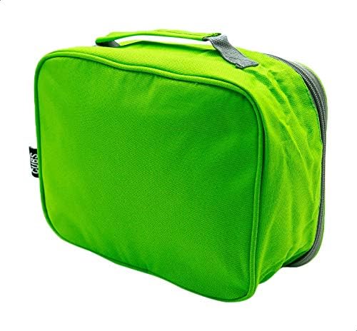 Cubs Solid Front-Pocket Zip-Closure Top-Handle Lunch Bag - Green