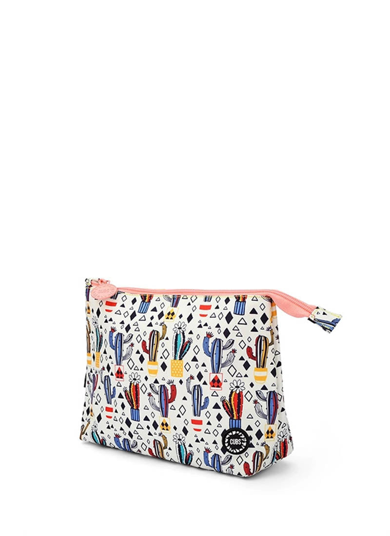 White Cactus Medium Pouch