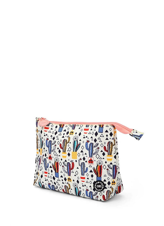 White Cactus Medium Pouch