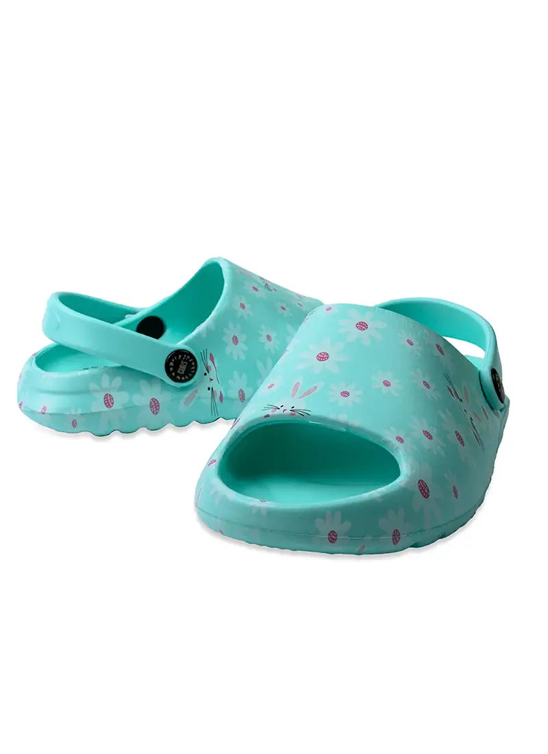 Open Toe Turquoise Bunny