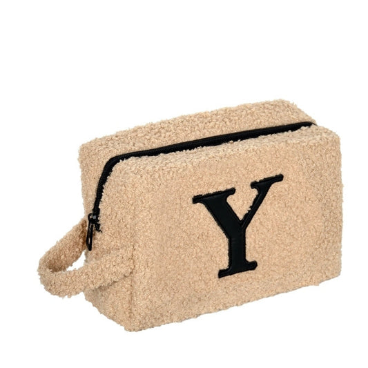 Fur Pouch with letter Y