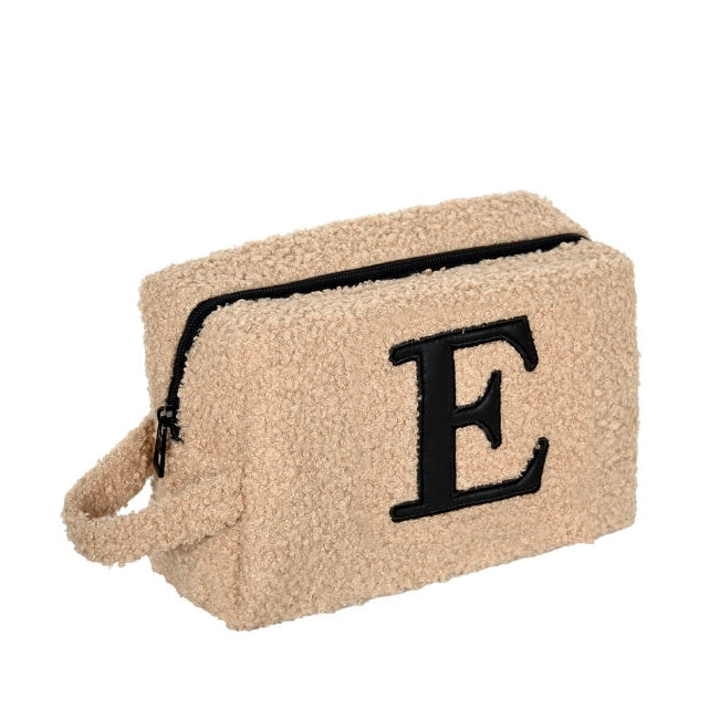Fur Pouch with letter E