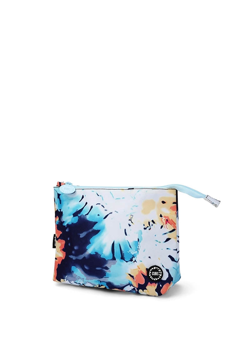 Blueish Tie Dye Medium Pouch