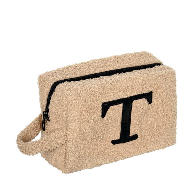 Fur Pouch with letter T